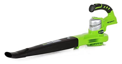 Greenworks Souffleur à Feuilles sans Fil 24 V 140/200 km/h Deux Vitesses sans Batterie ni Chargeur Cover