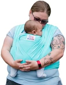 Baby Wrap Sling Organic Stretchy Premium Carrier, Teal