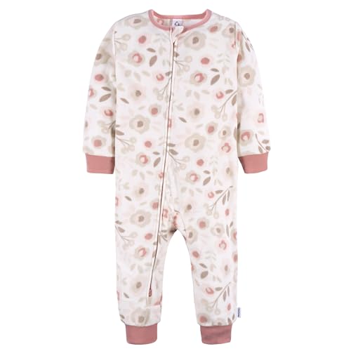 Gerber Baby Girls' Flame Resistant Fleece Footless Pajamas 3-Pack3