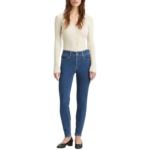 Levi's Women's 711 Double Button Skinny Jeans Cover