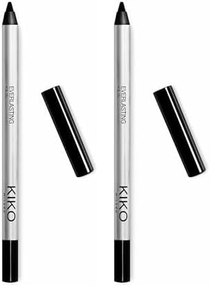 KIKO Milano Everlasting Kajal | Kajal Mit Kräftigem Schwarzton Und Langem Halt Zum Auftragen Im Augeninneren (Packung mit 2)