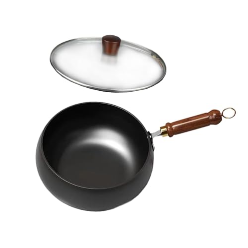 Wok antiadherente con mango de madera miniatura 6