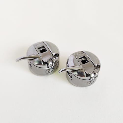 2PCS Bobbin CASE #200909107 43725 & BOBBINS for Kenmore 158&385 Sewing Machines (2 Bobbin case)