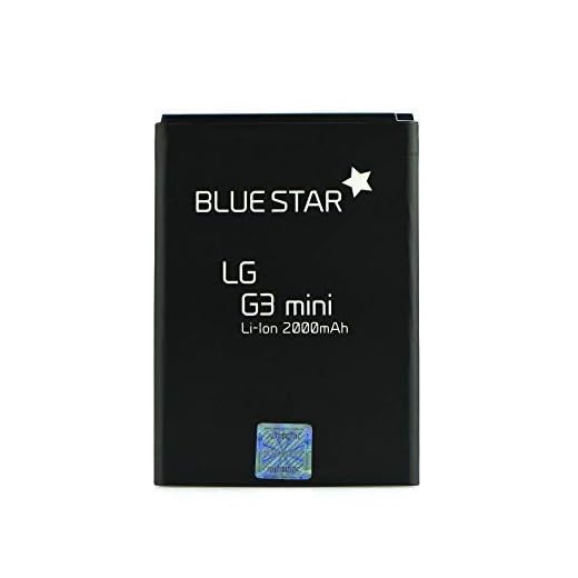 Bluestar batteri ersättning kompatibel med LG G3 Mini/LG G3s/LG G3 Beat D722 2 000 mAh byte batteri Accu BL-54SH
