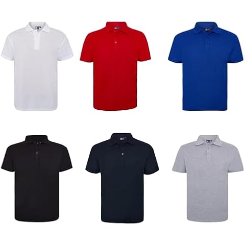 6 Pack Classic Polo Shirts for Men Cover