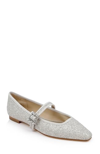 Zapatos Mary Jane Badgley Mischka Brystol: el plano plateado perfecto de la oficina a la cena