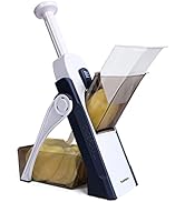 Supmakin Safe Mandoline Slicer for Kitchen, 5 in 1 Vegetable Chopper Food Potato Cutter, Strips J...