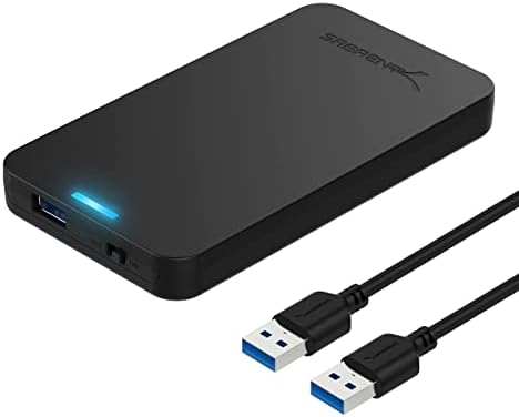 SABRENT 2.5 Inch SATA to USB 3.0 Tool Free External Hard Drive Enclosure [Optimized for SSD, Support UASP SATA III] Black (EC-UASP)