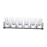 WATIIFUFU Soporte Negro para Copas de Licor y Vino con Huecos Doble Organizador Compacto y Resistente para Almacenamiento de Vasos para Cocina Bar y Regalo Hogar