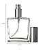 Riverrun Perfume/Cologne Atomizer, Empty Refillable Glass Bottle, Silver Sprayer 3.4 oz 100ml