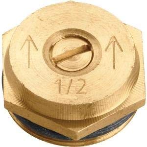 Orbit 3 Pack (6 Total Nozzles) 15 Foot Radius Spray Half Pattern Brass Sprinkler Nozzle Male Thread - 2 Pack