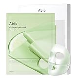Abib Maschera In Gel Al Collagene Heartleaf Jelly (Lenitiva) I Maschera Viso Idrogel Coreana Vegana Al Collagene, Rinfrescante E Calmante All'Acido Ialuronico, Cura Della Pelle, 4 Fogli