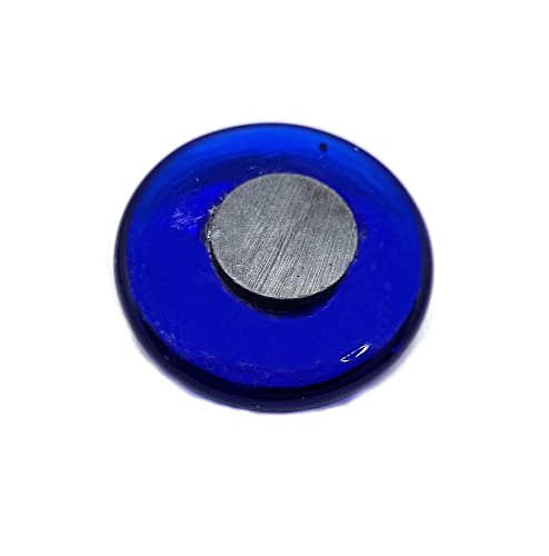 Imán decorativo ojo turco azul redondo miniatura 2