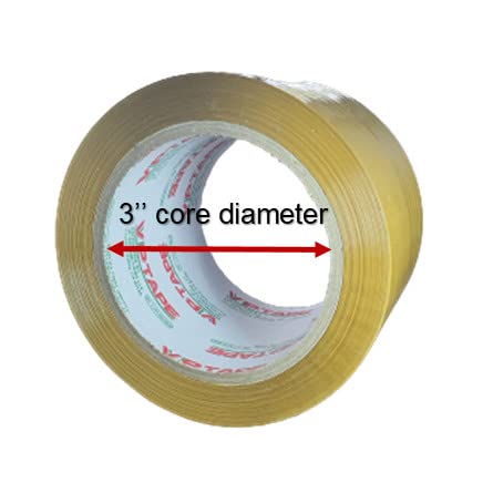 Miniatura 3 de VPTAPE - Cinta de embalaje de color Tann, 3 pulgadas x 110 yardas, grosor de 2.0 mil, bronceado, 24 rollos