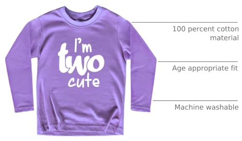 Image of 2nd Birthday Outfits for Toddler Girls im Two Cute Shirt Girl 2 Years Old Second Birthday