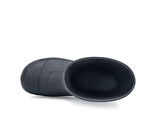 Shoes For Crews Bullfrog Ii, Men's, Women's, Unisex Soft Toe (St) Work Boots, Slip Resistant, Water Resistant, Black, Men's 9 Women's 10.5 #TOP3