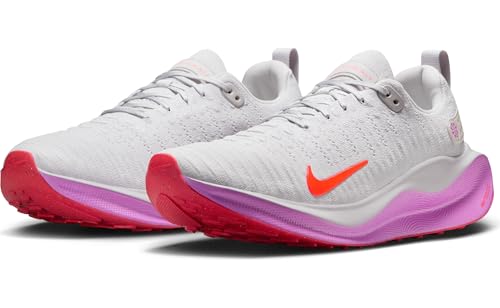 Nike InfinityRN 4 Men's Road Running Shoes (DR2665-011, Vast Grey/Hyper Violet/Bright Crimson) Size 122