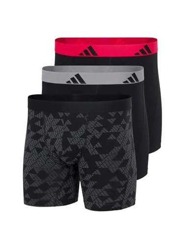 Image of Adidas Men's Boxer Shorts (Pack of 3) Boxer Brief Cyclist Underwear (Size S - 3XL) - Comfortable Underwear Men