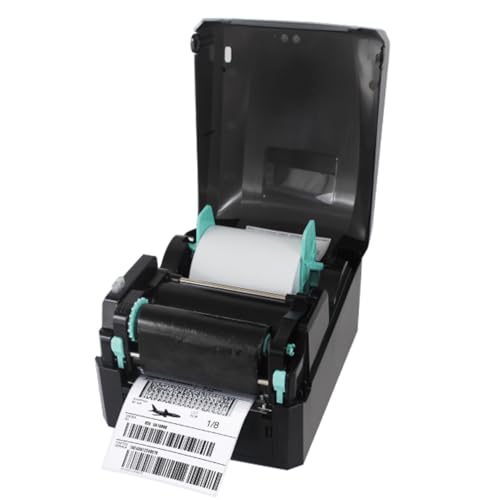 Image of McAuley Labels GoDEX GE330 Asset Tag Printer - 4 inch High-Resolution, 300 DPI Barcode Thermal UPS Label Printer for Shipping, Warehouse & Retail - USB, Ethernet