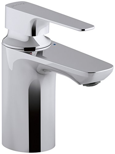 Jacob Delafon E72314-CP ALEO+ Mitigeur lavabo sans Tirette/sans vidage, Chromé, Modèle Standard