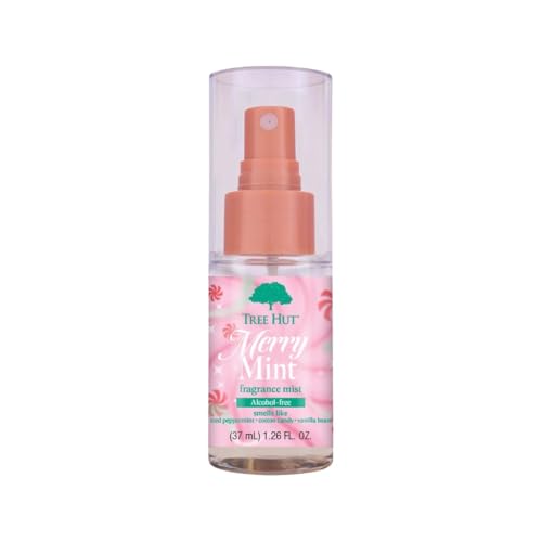 Tree Hut Mini Merry Mint Hair & Body Mist Refreshing Body Spray Layer with Favorite Scents Travel Size 1.26 fl oz