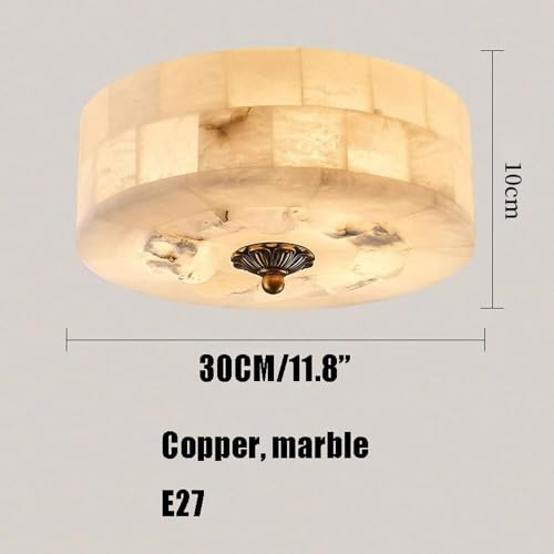 Plafonnier marbre moderne plat pour éclairer un plafond bas