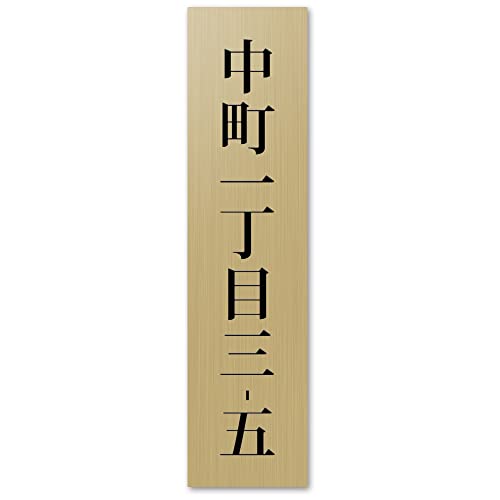 【小/長辺75mm】【住所プレート】表札 名前なし 番地プレート 住所のみ プライバシー 保護 ミニ 両面テープorマグネット 部屋番号 アクリル オーダー 彫刻 シンプル 賃貸 戸建 マンション 玄関 ポスト 屋外