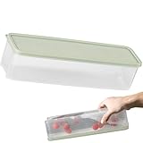 Maciun Contenedor para pasta, contenedor transparente de grado alimenticio para espaguetis, apilable, de gran capacidad, multifuncional, para refrigerador, cajas crujientes para fideos