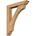 Ekena Millwork BKT0604X30X36LEC01SWR Legacy Traditional Smooth Bracket w/Offset Brace, Western Red Cedar