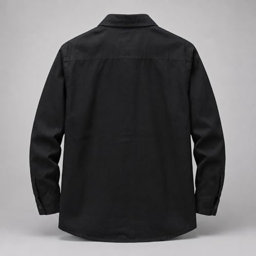 Image of IndoPrimo Men's Premium Cotton Casual Shirt for Man | Full Sleeve Relaxed Fit Stylish Shirt | Trendy Streetwear, Casual & Everyday Wear