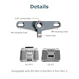 KOQINVIZ Mount Adapter for DJI RC/RC2, 1/4" Screw Hole, Bike Mount Tripod Mount, Compatible with DJI Mini 4 Pro/Mini 3 Pro/Mini 3 - Image 3