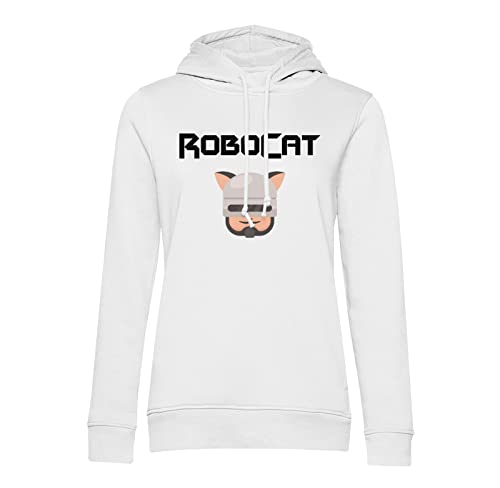 Sweat à capuche Robocat imprimé graphisme anime et cinéma haute définition