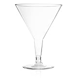  6 oz tazas de plástico transparente Martini