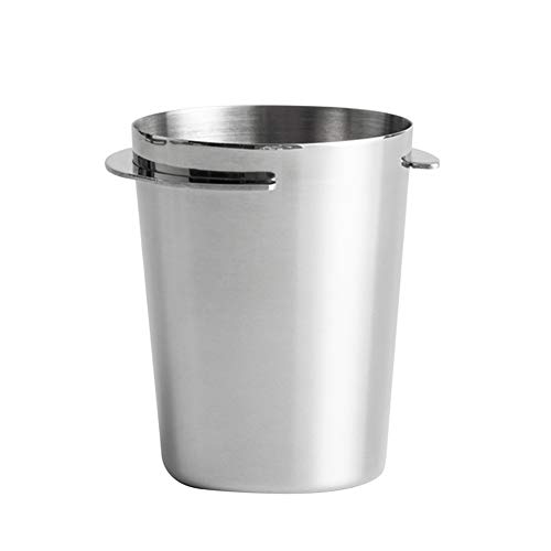 Coffee Dosing Cup – 58 mm Coffee Filter Holder Dosing Cup – Stainless Steel Coffee Dosing Cup – Detachable Design Powder Feed Part for 58 mm Espresso Machine