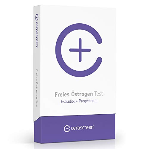 Östrogendominanz Test von CERASCREEN – Freies Östrogen und Progesteron Wert testen | Freien Östrogen-Spiegel einfach von Zuhause überprüfen | Speicheltest | Professionelle Auswertung im Fachlabor