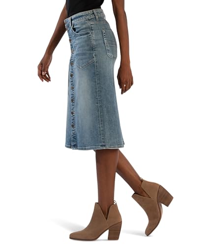 KUT from the Kloth Women's Rose Skirt Button Front Portchop Pocket2