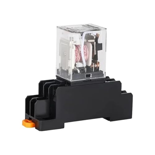 Relais électromécanique HH64P miniature 12V continu avec socle pour tableau