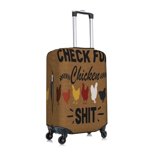 Chicken Shit Doormat Farmhouse Decor Luggage Cover Protector Elastic Washable Anti-Scratch Suitcase Covers With Concealed Zipper For 18-32 Inch Luggage X-Large3
