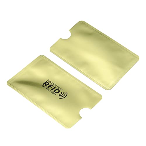 Etui anti-RFID carte de crédit jaune anti-rayures pour identité et visite