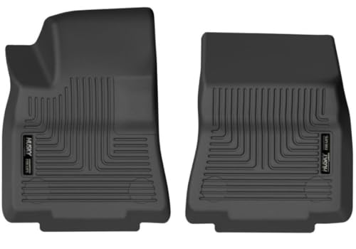 Image of Husky Liners X-act Contour Floor Mats | Fits 2020-2025 Tesla Model Y | Front Row, 2-pc Black - 51491