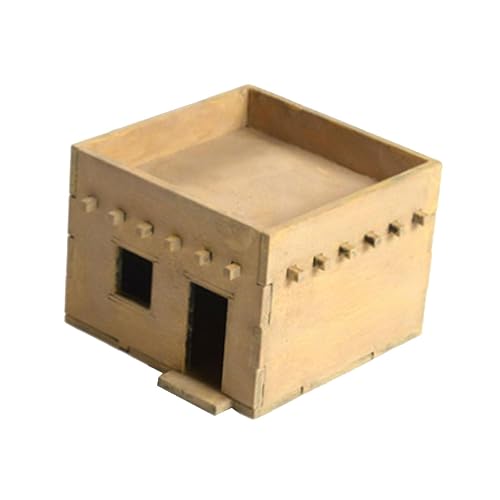 rockible 1/72 casa de Madera en Miniatura diseño sin Montar Escena de Arquitectura de Paisaje para Modelo de ferrocarril, Estilo un