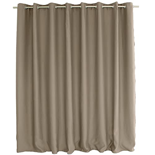 ED ENJOY HOME Rideau Occultant avec Œillets argentés, Beige Naturel, Grande Largeur, 300x240cm,...