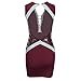 ZBYY Bodycon Dress for Women Sexy Deep V Neck Backless Bodycon Mini Club Dresses Summer Nightclub Party Dress