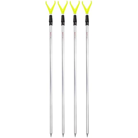 ARAPAIMA FISHING EQUIPMENT Rutenhalter Rutenständer Angelzubehör Set 4 Stück Angel Teleskop Auflagen Cover