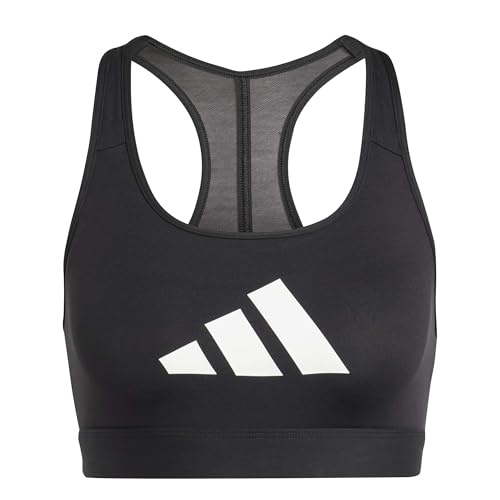 adidas Damen Powerreact Graphic Bra, Black, L adidas Damen Powerreact Graphic Bra, Black, L