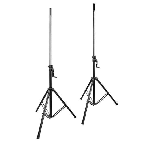 Pieds d'enceintes Vonyx LS93 support haut-parleur réglable wind-up charge 70kg