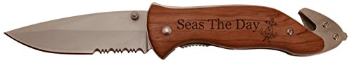 Customized Sailing Gift Your Boat Name Nautical Captain Personalized Laser Engraved Survival Knife #TOP1