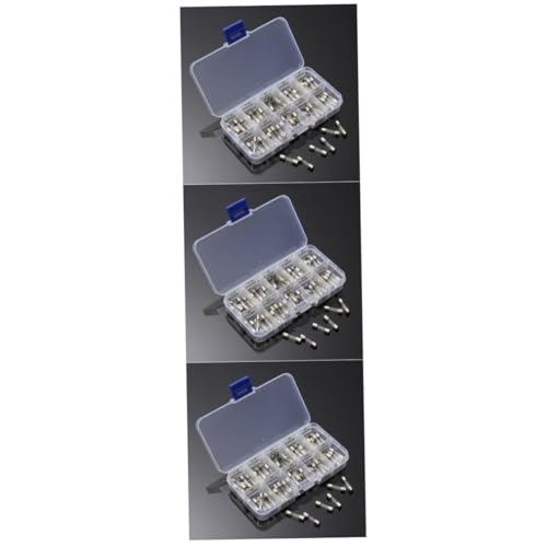 Kit de fusibles de vidrio Hemobllo, 300 piezas, fusibles rápidos tipo tubo 5x20 mm para uso automotriz, incluye caja organizadora de plástico transparente