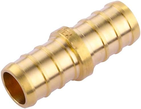 Litorange 18 PCS 1/2 inch T PEX Tee(4PCS) & 90 Degree Elbow(6PCS) & Straight Coupling 1/2" (8PCS) Lead-Free Brass Barb Crimp Pipe Fitting/Fittings