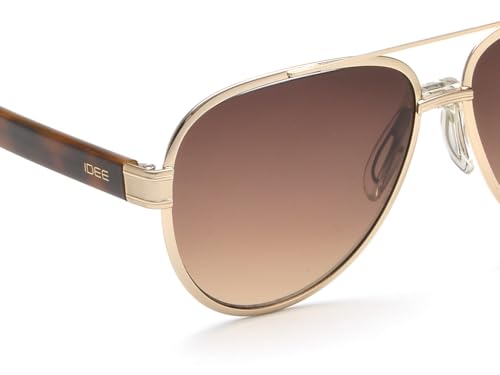 Image of IDEE Sunglasses| 100% UV Protected | Gradient | Full Rim | Pilot | Men | Large |Alloy Metal Frame | Gradient Polycarbonate Lens